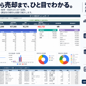 オンラインオリパ専用｜課金・取得・売却をまとめて管理できる収支記録シート【Googleスプレッドシート】