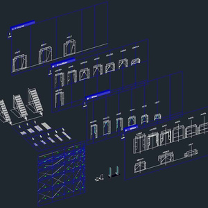 鳥居型等、足場の　３Ｄ　ＡＵＴＯＣＡＤデーターです。