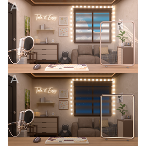 【Vtuber向け】【特別セール】【背景素材】[配信背景 多様な構図セット] [방송배경 다양한구도]Cozy Room.2