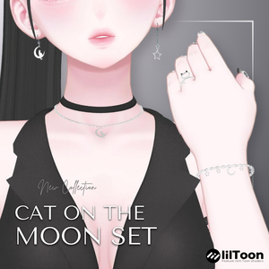 【16アバター対応】Cat On The Moon Set