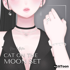 【16アバター対応】Cat On The Moon Set