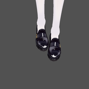 【Vroid】 光沢のある小さな革靴