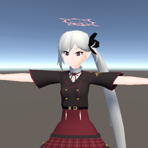 ゲーム用 ３Dモデル ムツキ