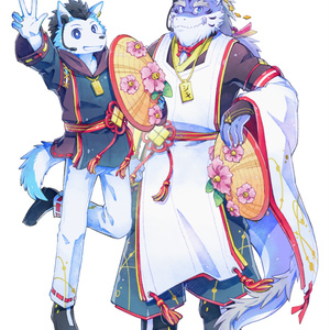 式狼縁・式大元パッケージ絵＆SD絵+ロゴセット