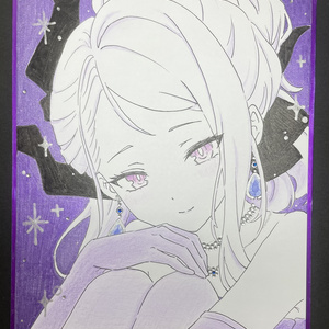 比那名居天子☆東方Project色紙直筆イラスト - ちきたま商店 - BOOTH