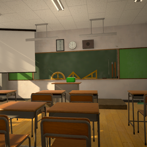 教室アセットＡ      Japanese_School_ClassRoom_Asset_A