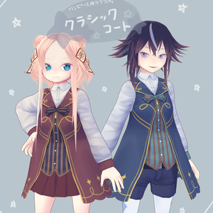 【無料試着可】クラシックコート【VRoid衣装】