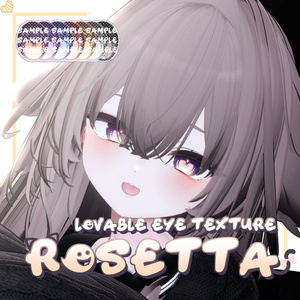 【📢NEW 輝夜 対応 ● 19アバター対応】 Lovable Eye Texture 𖧵Rosetta𖧵