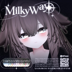 【📢NEW 輝夜 対応 ● 25アバター対応】 MilkyWay Eye Texture 💫