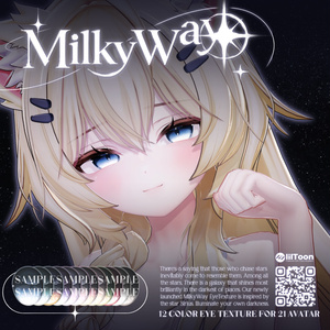 【📢NEW 輝夜 対応 ● 25アバター対応】 MilkyWay Eye Texture 💫 缩略图 2