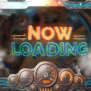 【配信/動画用素材】サイバー×スチームパンク 待機画面＆トランジションセット｜NOW LOADING