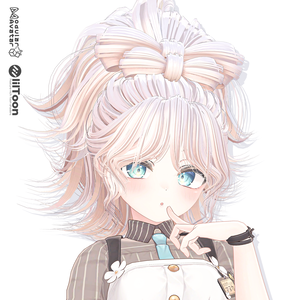 【12 avatars】Baby Ribon Up Hair【VRC hair】