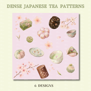 Dense Japanese Tea Pattern