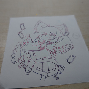 れいむちゃ  A6くらい 額縁