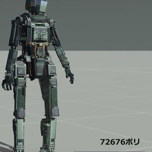 YKR社製Tech「YKR-INF-Operator-B2」 VRC向け UnityPackage と SPP同梱　　　購入者おまけ「PGTechnologyArmor」