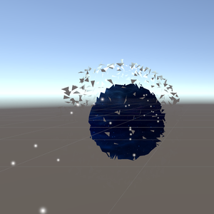  【無料】【VRChat想定】ポータル隕石Particle