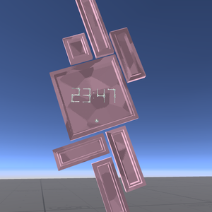 【AudioLink】Ray wall clock 【VRChat / OSC不使用】