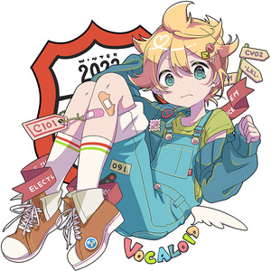 鏡音レンダイカットステッカー