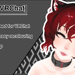 【VRChat】Collar choker 襟, リーシュ, チョーカー