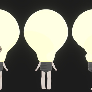 【VRC想定】輝く！電球のきぐるみ【まめふれんず対応】 缩略图 6