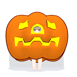 【VRC想定】光る！ハロウィンかぼちゃのきぐるみ【まめふれんず対応】