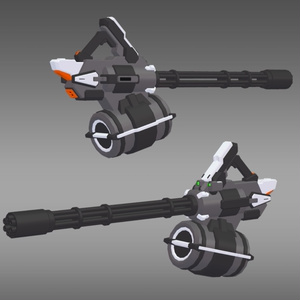 RotaryGun-03+ビットガール4号ちゃん用ツインテパーツセット [VRChat向け] 缩略图 2