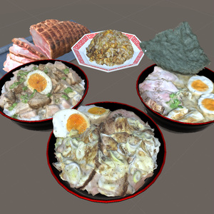 Free] Thick Tonkotsu Pork Muso_3D data