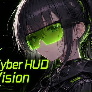 Cyber HUD Vision【VRChat対応/初回10点半額！】