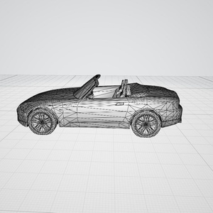 3d 車　オープンカー
