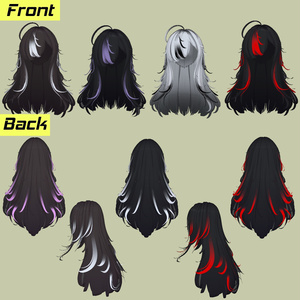 【Tousled Layers Hair】Flipbook0、Dye hair-Color Texture