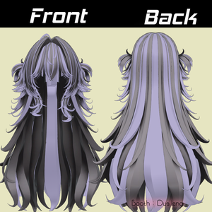 【Lynn Hair <38アバター対応>】Mask、Main color2Texture