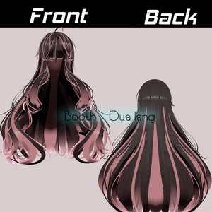【キツネロングヘア】Mask、Main color2Texture