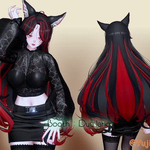 【キツネロングヘア】Mask、Main color2Texture 缩略图 5