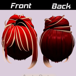 【NaturalGazeHair020】Mask、Main color2Texture