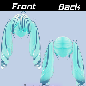【Free】【Usamimi TwinTail】Mask、Main color2Texture