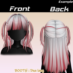 【Half-up Goth Twin】Mask、Main color2Texture