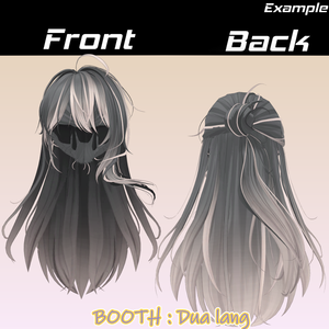 【お団子ポニーテール】Mask、Main color2Texture