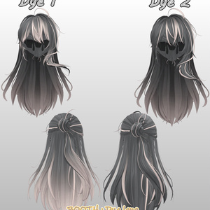 【お団子ポニーテール】Mask、Main color2Texture 缩略图 3