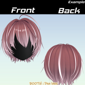 【すっきりショートヘア】Mask、Main color2Texture