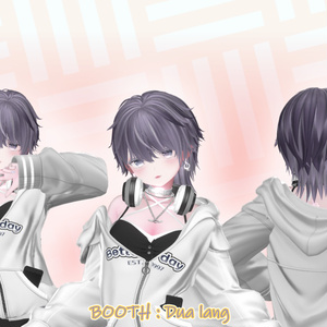 【Lunvex Short Wolf Hair】Mask、Main color2Texture 缩略图 5