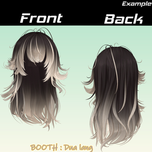 【𝐒.𝐂𝟒 【16アバター対応 VRC Hair】 Fadein】Mask、Main color2Texture
