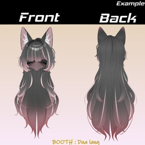 【Yumi Long Hair】Mask、Main color2Texture