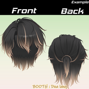 【Rauven_Hair】Mask、Main color2Texture