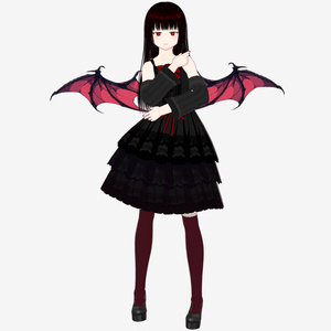 【Vroid】※無料※手作り悪魔の羽っぽいもの【アクセサリー】