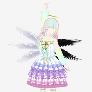 【VRoid】※無料※手作り天使の羽２号【アクセサリ】