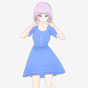 【Vroid】※無料※夏のワンピース２種【服】