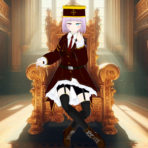 【Vroid】※無料※落書き軍服ワンピース２色【服】