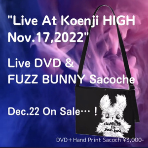 DVD"Live At Koenji High Nov,17,2022"＋Hand print Sacoche Set LTD10