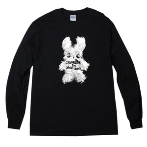 FUZZ BUNNY Long Sleeve T-shirt(Hand Print) XL/LTD8