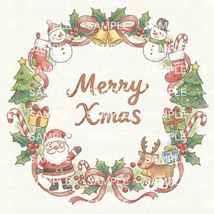 クリスマスリースのメッセージ